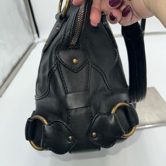 MICHAEL KORS Black Soft Genuine Pebble Leather Handbag with Dust Bag - Picture 7 of 15